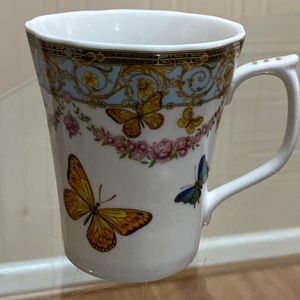 Brand New Beutiful Multicolor Floral  And Buterfly Grace  Mug .